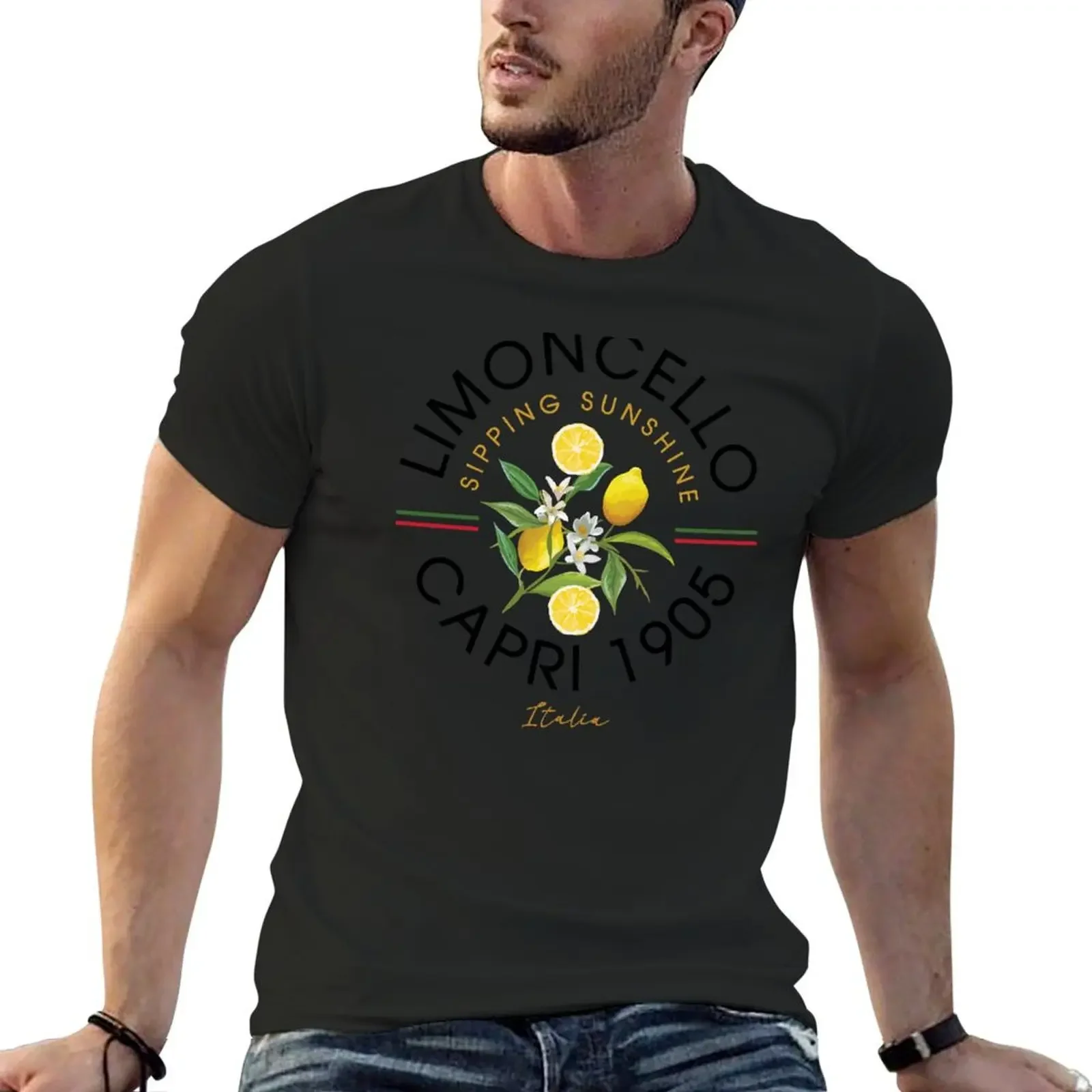 Limoncello Capri Italy T-Shirt anime figures custom t shirt basketball graphic tees anime shirts men