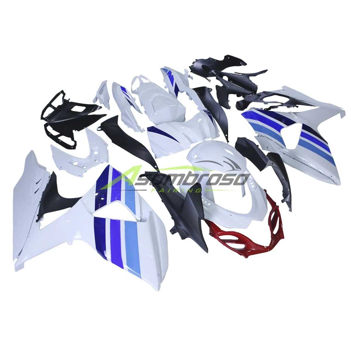 Motorcycle Fairings Kit Fit For GSXR1000 2009 2010 2011 2012 2013 2014 2015 2016 K9 ABS Injection Bodywork Set White Blue