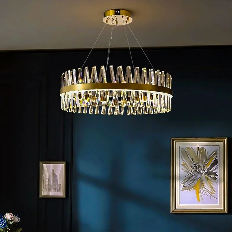 uxury crystal chandelier is suitable for postmodern minimalist style restaurants, living rooms, villas, bedrooms, stairwells