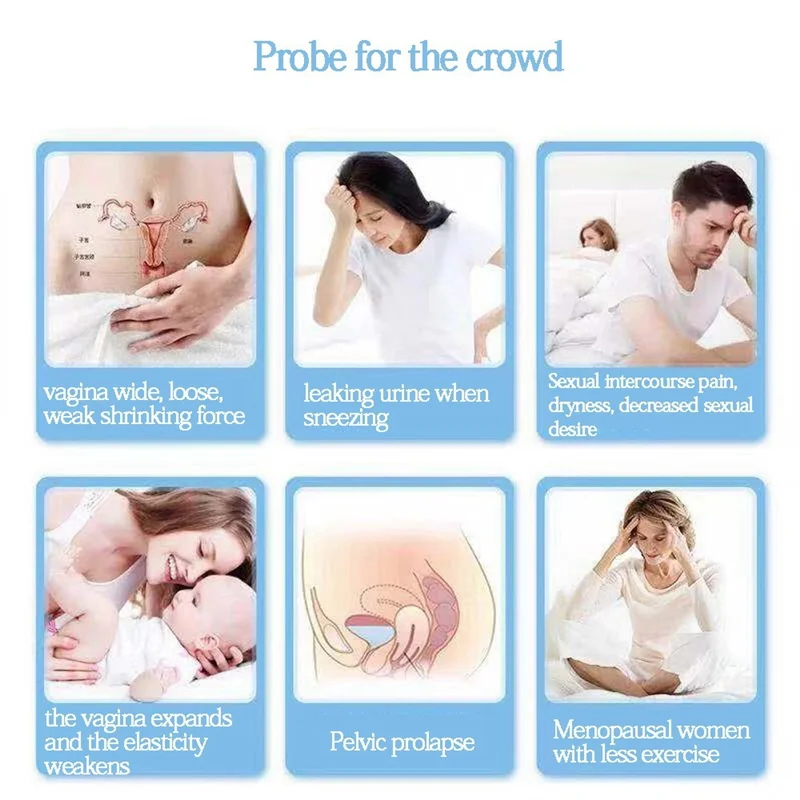 ช่องคลอด Probe อิเล็กโทรดสําหรับ Pelvic FLOOR Exerciser Incontinence ใช้กับเครื่อง TENS/EMS Therapy ออกกําลังกาย