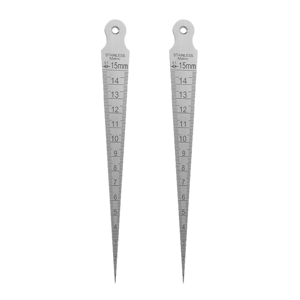 

2Pcs Gap Measuring Tool Steel Feeler Gauge Set for Hard-to-Reach Places with Clear Markings Feeler Gauges Filler Gauge Set