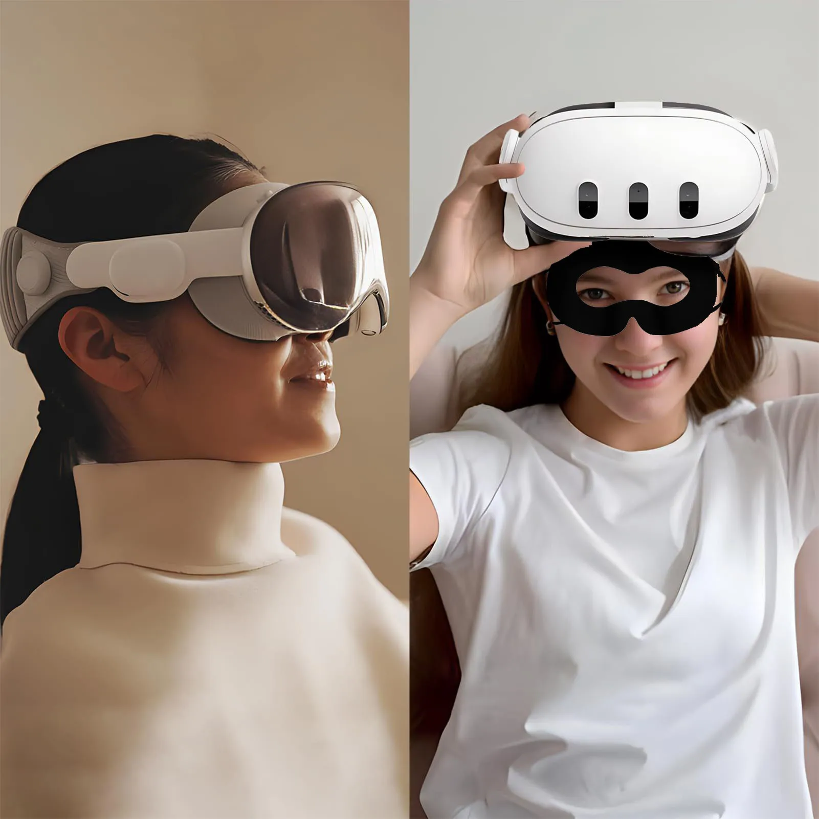 Disposable Breathable VR Eye Mask Hygiene Antibacteria Disposable VR Mask for Sleeping Yoga Traveling