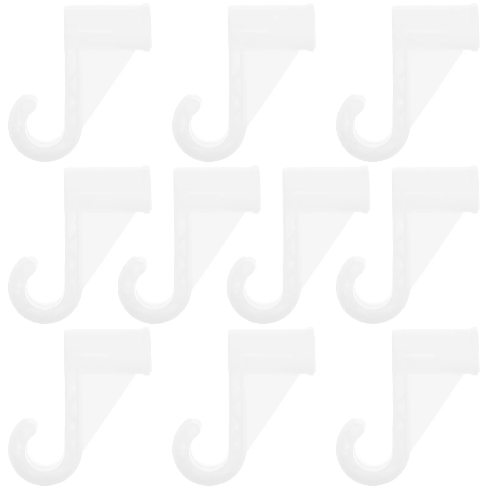 

10Pcs Wardrobe Hook Heavy Duty Closet Rod Holder Aluminum Alloy Dowel Rod Connector for Clothes Rail Support Bedroom Wardrobe