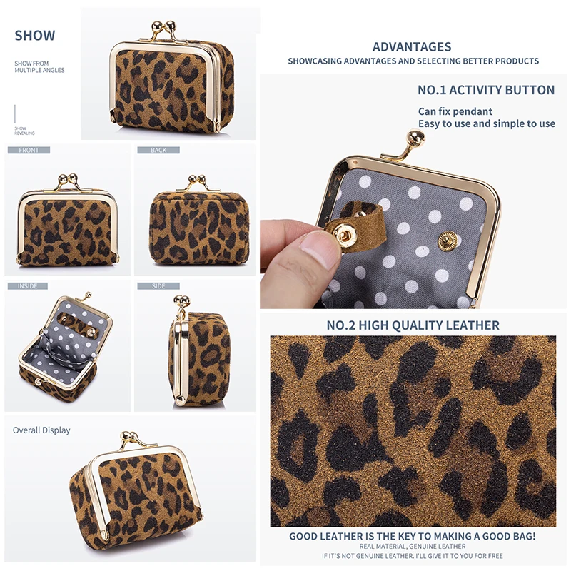 Carteiras femininas pequena bolsa de jóias de couro genuíno mini saco de fone de ouvido anel colar brinco acessório caixa de armazenamento bolsa de moedas