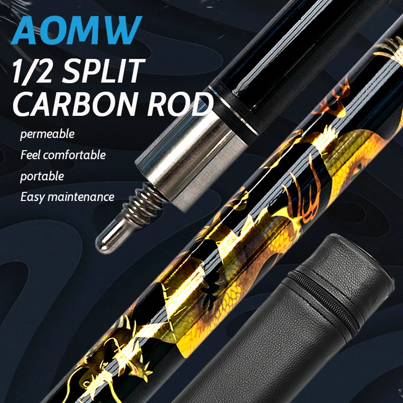 Golden Dragon Black Technology carbon rod barrel combination half head rod stainless steel interface high appearance level billi