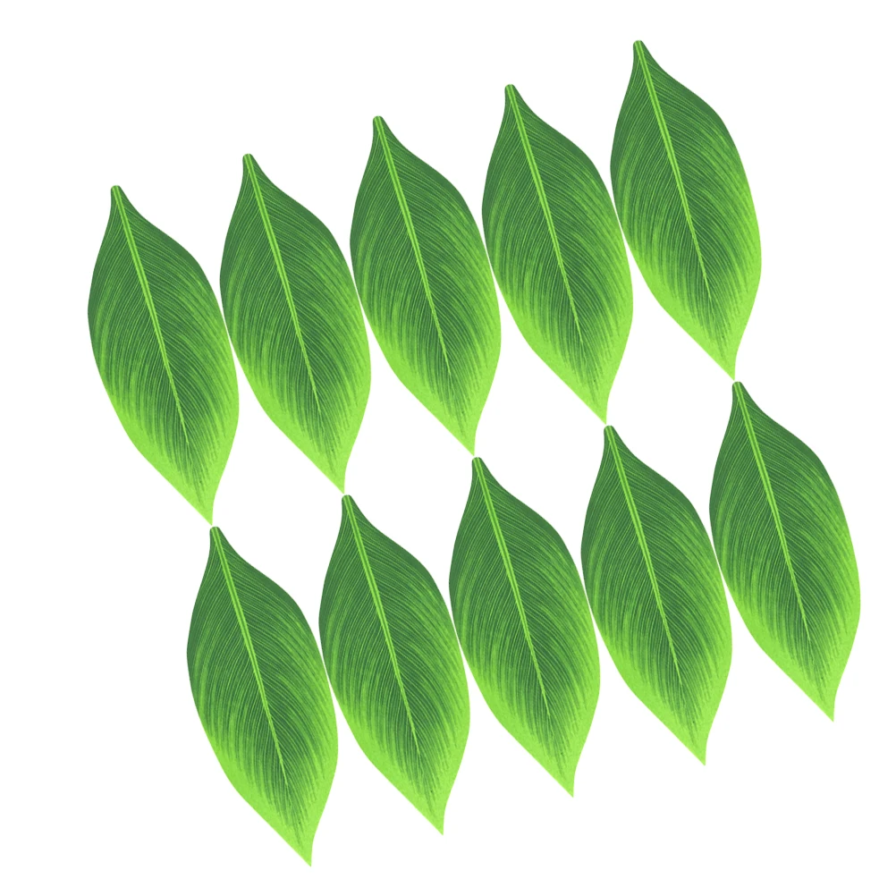 

20Pcs Artificial Hawaiian Hula Skirt Leaves Premium Simulation Leaves for Home Office Party Decoration Tropical Beach DIY