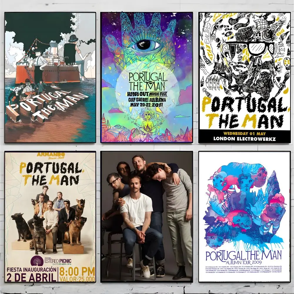 Indie Rocker P-Portugal The Man Poster Superior Home Space  Indoor Decorative Art & Home Decor