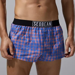 SEOBEAN SHORTS SEXY DE ALGODÓN PARA HOMBRE DESTRESSED FIT TRUNKS UNDERWEAR