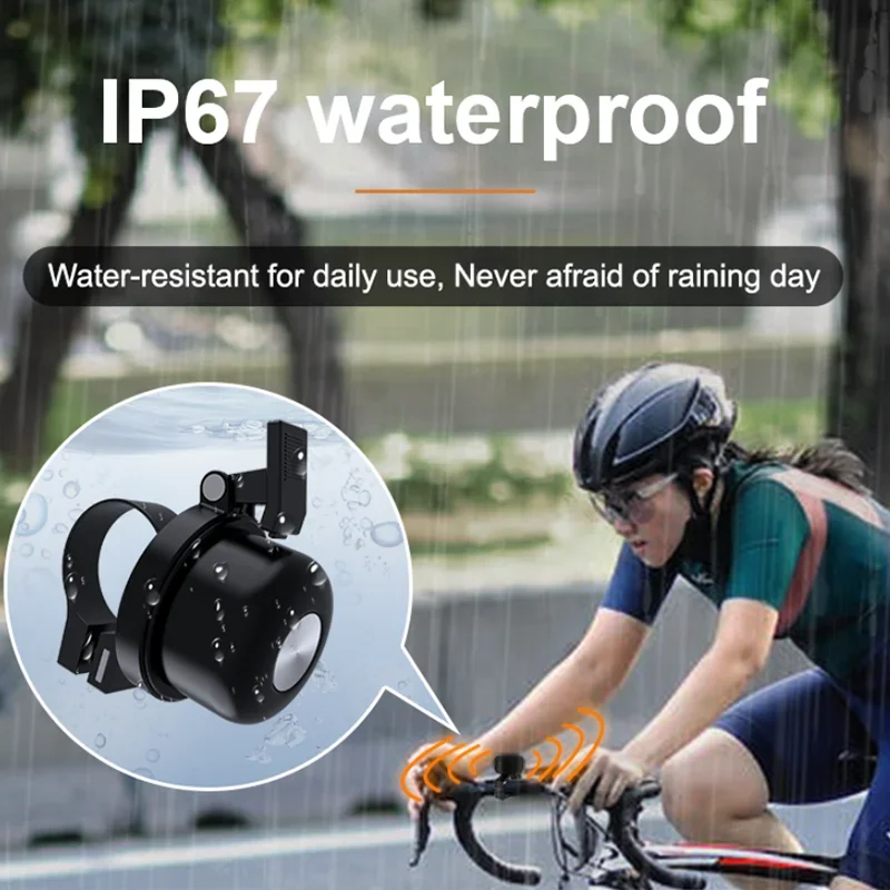 Bicycle Bell For AirTag Bike Mount GPS Tracker Waterproof Brass Holder Hides AirTag Under Bike Bell Anti-Theft Bike Accessories