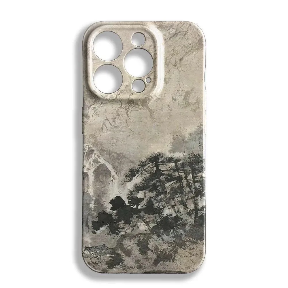 Chinese Style Ink Painting Phone Case for Samsung Galaxy S20 S21 S22 S23 S24 S25 S26 Plus Note20 Ultra 4G 5G Glossy Film Hard PC