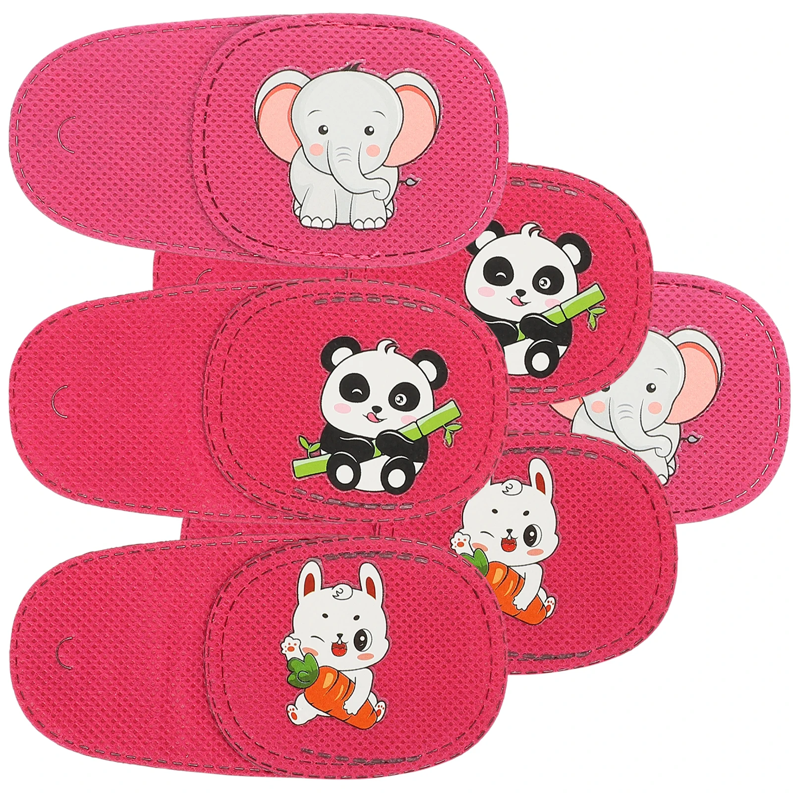 

6pcs Mask Training Glasses Patches Kids Toddler Lazy Strapless Child Toddler Eye Patch Non Woven Cartoon Protector