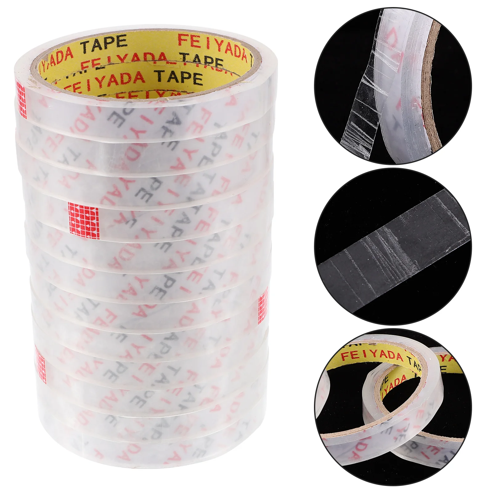 

12 Pcs 1.2cm Colored Sealing Tapes for Supermarket Packing Machines 30m Adhesion Packaging Bag Tying Safe Daily