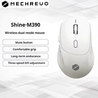 New Mechrevo Yao M390 Office Mouse Dual Mode Wireless Paw3212 White Compact Silent Micro Motion Gaming Office Long Range Mouse