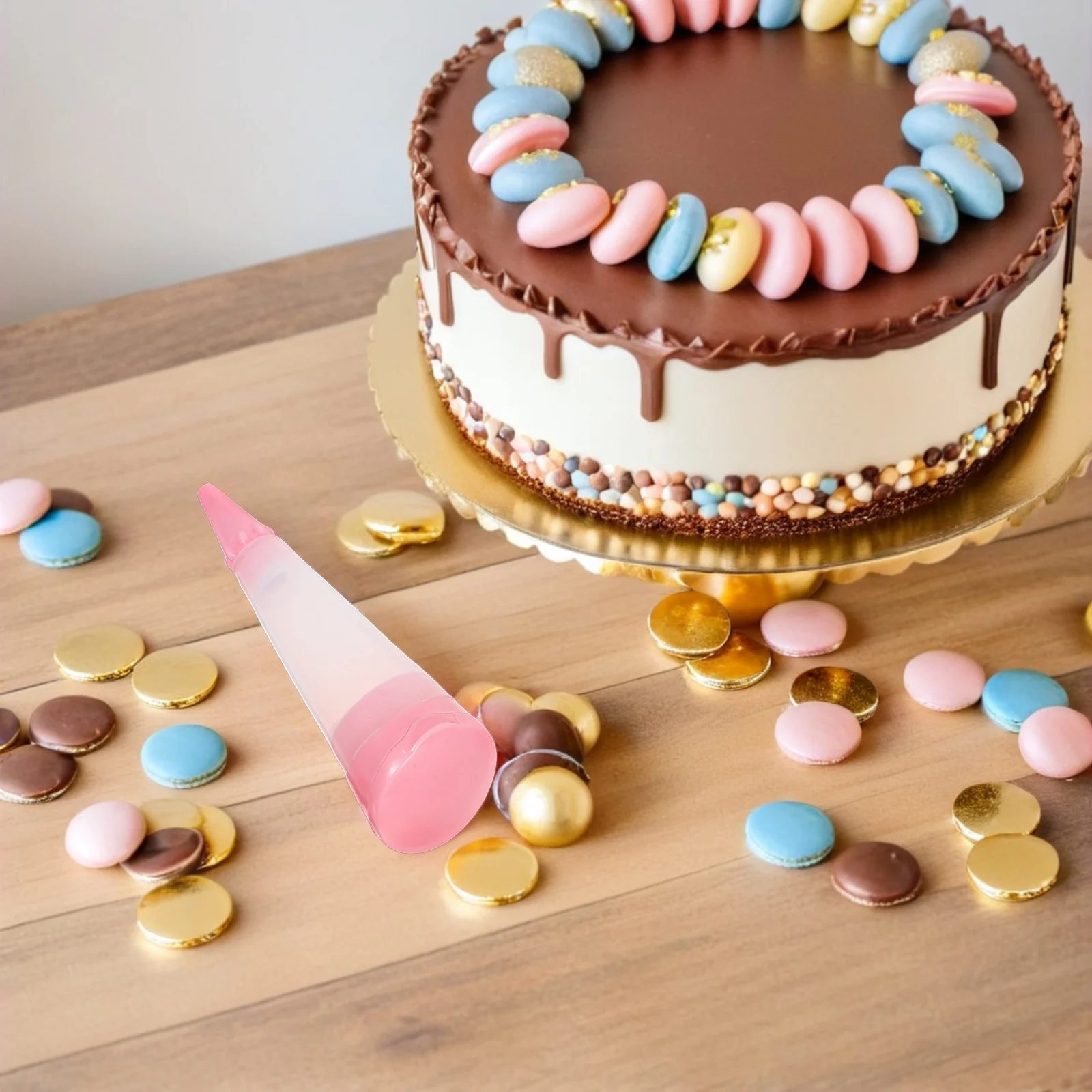 

Baking Piping Pen Cake Dessert Icing Nozzles Writing Tools Food Cream Decorating Silica Gel Chocolate