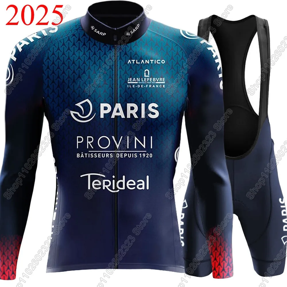 

France-Paris 2025 комплект велосипедного трикотажа для команды, мужская короткая длинная одежда, рубашки для шоссейного велосипеда, костюм, велосипедные шорты-комбинезоны MTB Maillot
