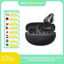 QCY Crossky C30 Auricolari con clip per orecchio Bluetooth 5.4 Auricolari sportivi TWS a orecchio aperto wireless Cuffie a doppia connessione