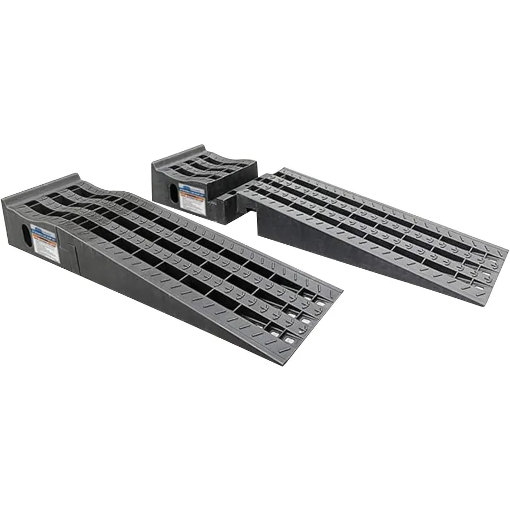 Detachable Removable Poly Black Car Ramp Set with 3.6 Tons Load Rating