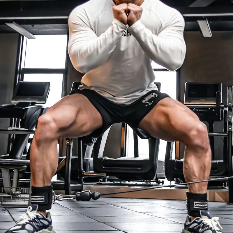 Puños de muñeca ajustables, correas acolchadas de neopreno para máquinas de Cable, banda resistente, entrenamiento de fuerza, equipo de Fitness