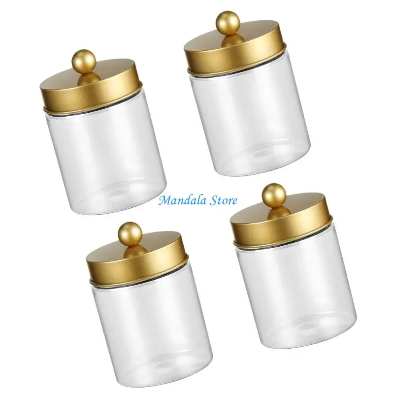 U2JC Airtights Sealed Plastic Jar for Protecting Cotton Balls from Moisture in Humid Bathroom Environment for Daily Use