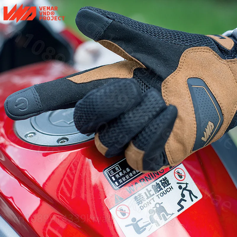 Motorcycle riding gloves spring/summer new mesh breathable anti fall motorcycle rider touch screen gloves men moto gloves
