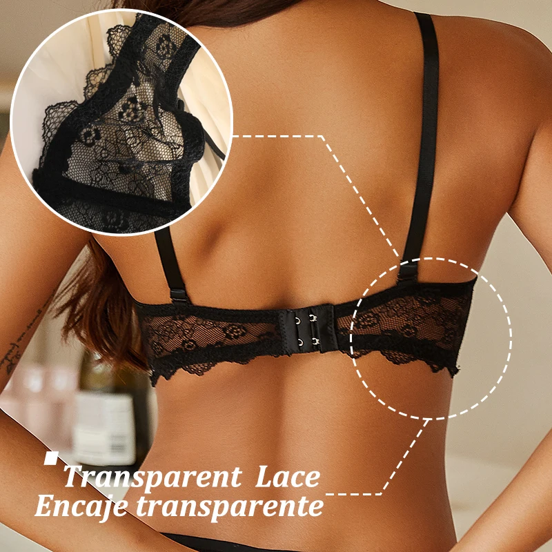 Reggiseni da donna reggiseno Push-Up con giunture in pizzo Sexy reggiseni con cinturino regolabile prospettiva in pizzo raccogliere reggiseno