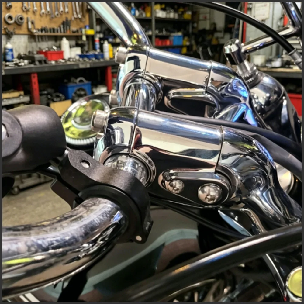 FOR BMW R18 R18B R18 Classic R18 Transcontinental 2020-2024 Handlebar Risers 15mm Rise 50mm Pullback Extension Kit Chrome
