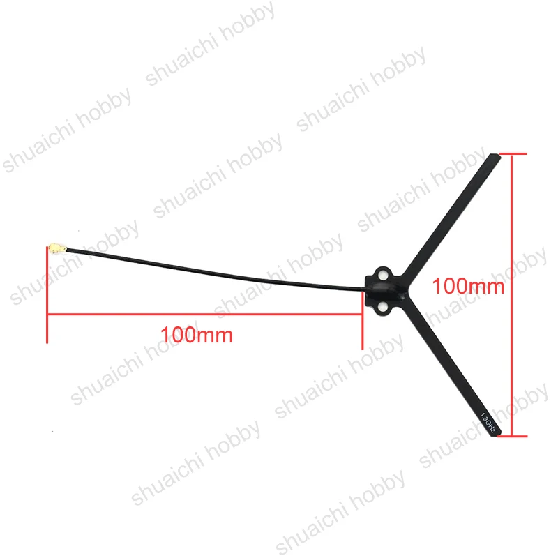 Módulo Transmissor de Vídeo Analógico, Potência de Transmissão com Suporte a Antena, IRC, Protocolo VTX, FPV, RC Drone, 1600mW, DC 7-36V, 1.3GHz