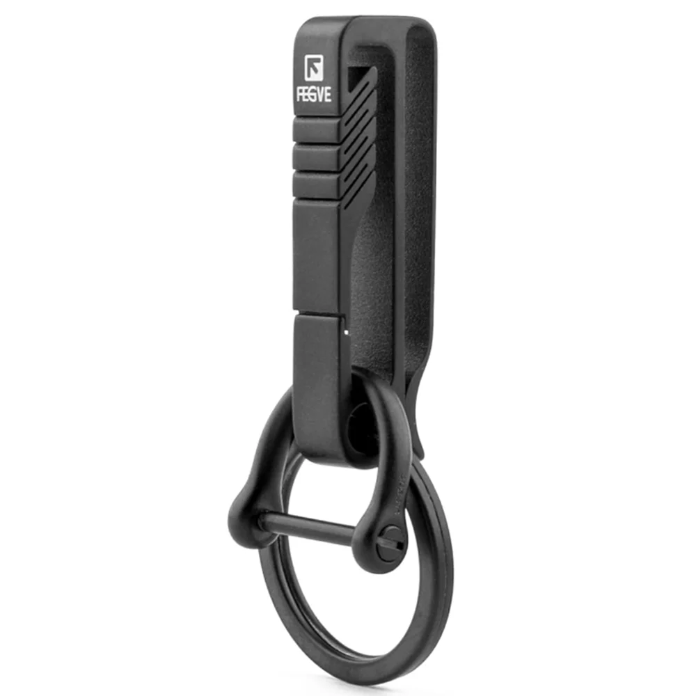 

TISUR Belt Loop Keychain Clip, Titanium Carabiner Keychain Key Holder for Duty Belt, Car Key Chain for Men Women