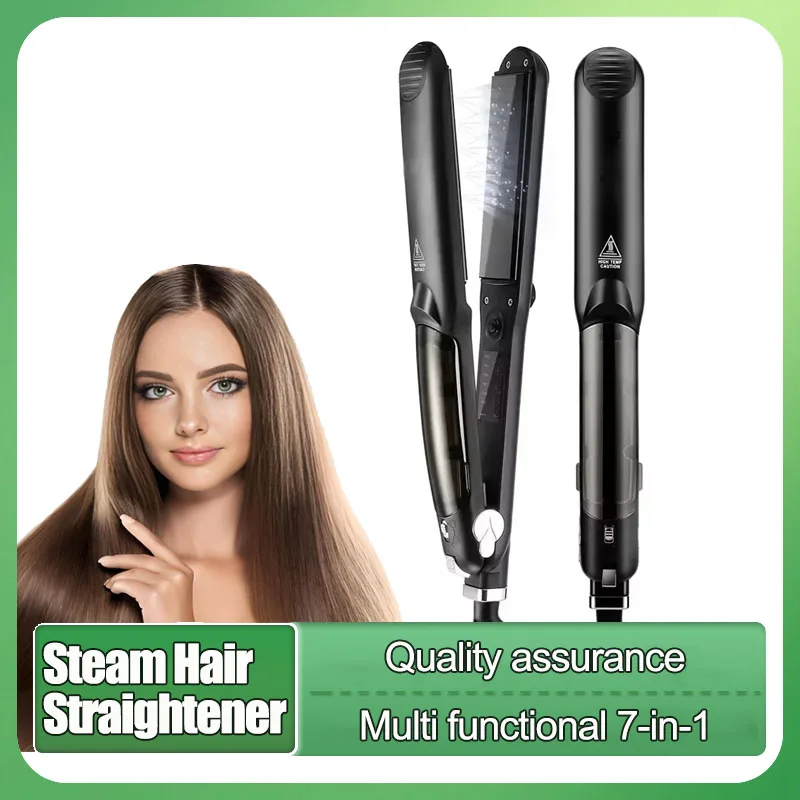 Professional Digital LED Display Steampod Hair Straightener Steam Flat Iron Hair Straightener