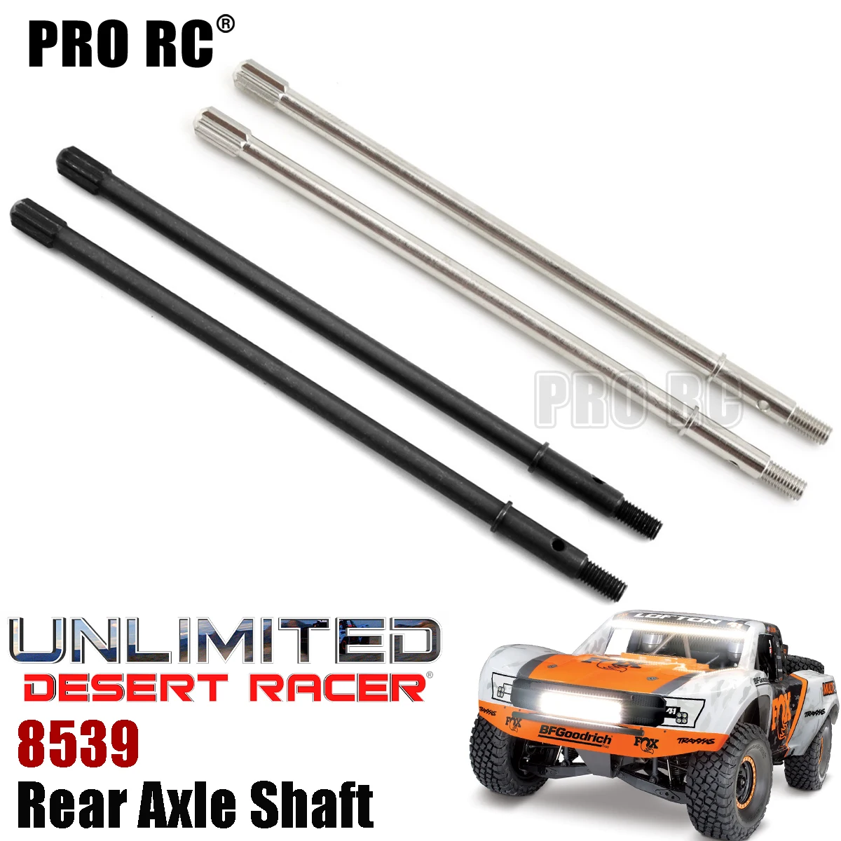 HD Steel 8539 Rear Axle Shaft Set For Traxxas 1/7 UDR Unlimited Desert Racer Rc Upgrade Rc Parts