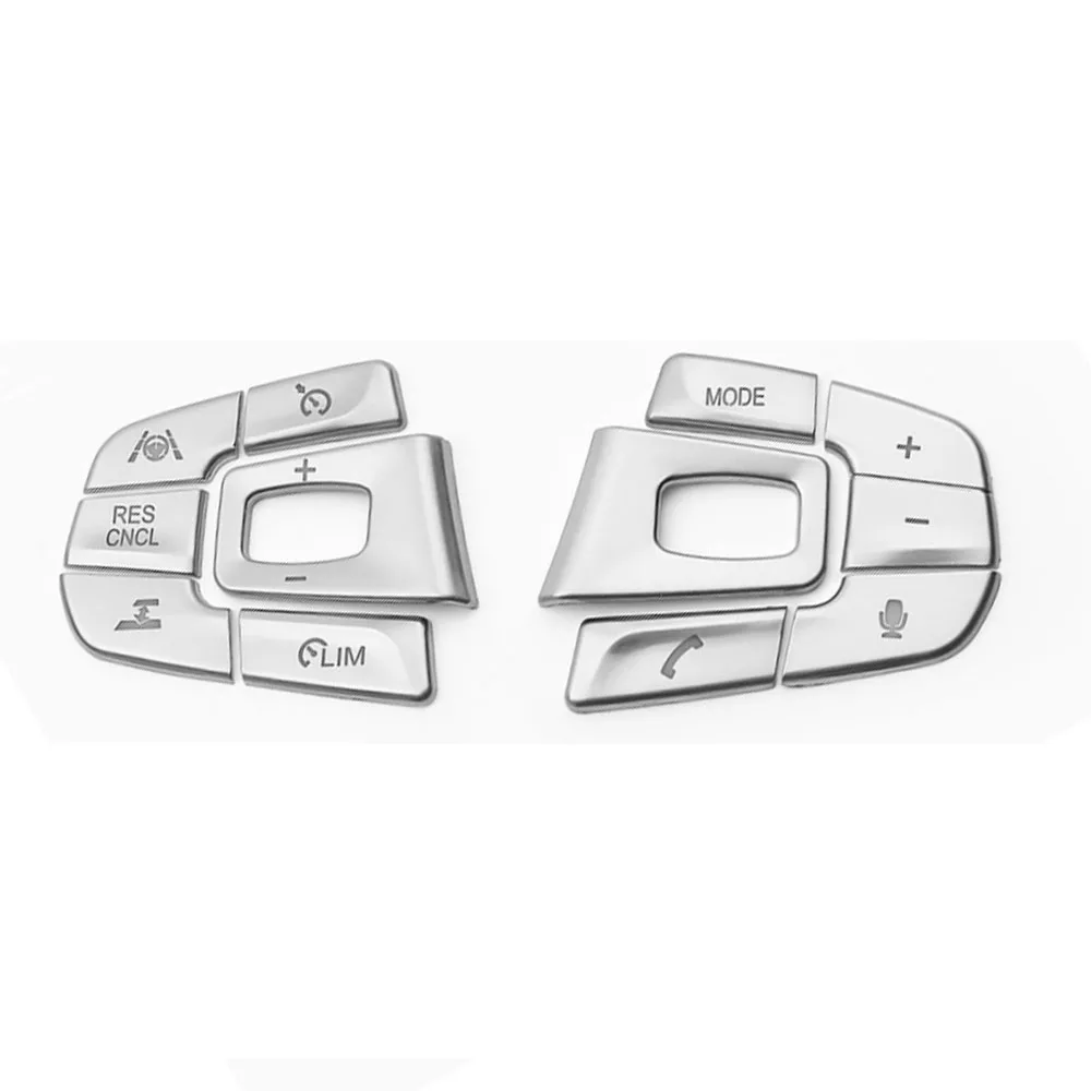 Car Steering Wheel Switch Button Cover Trim For BMW 5 G30 G38 X3 G01 2018-2022 Auto Para Interior Inner Accessories Stickers Set