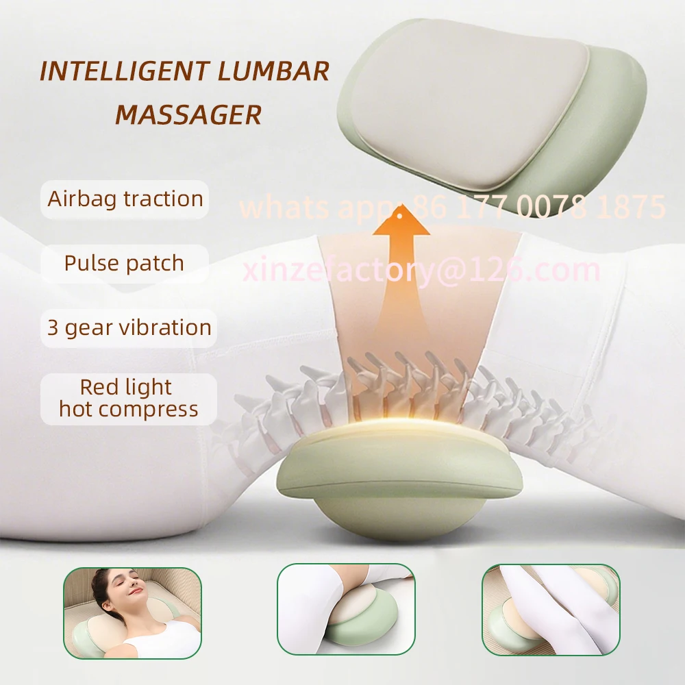 

Customizable Waist Massager High-frequency Vibration Hot Compress EMS Neck Massager Electric Lumbar Traction Lumbar Spine