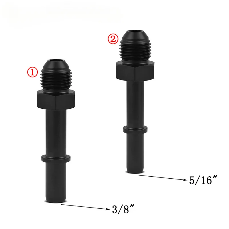 

Car Aluminum Quick Connect AN6 6AN AN-6 AN6 To 5/16" AN6 To 3/8" Male EFI Fuel Line Rail Adapter Black