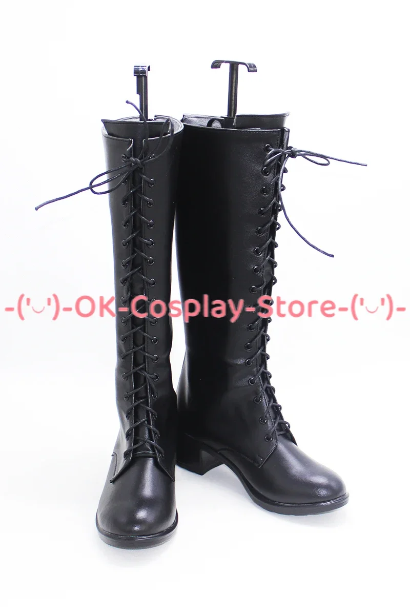 [Personalizzato] Mahoutsukai No Yakusoku Faust Scarpe Cosplay Anime Gioco di ruolo Costume Prop Halloween Carnevale Festa Stivali in pelle PU