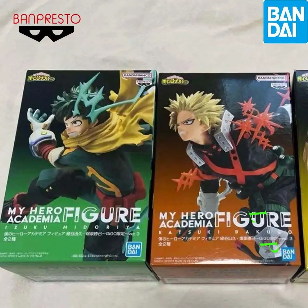 

Banpresto BANDAI My Hero Academia Izuku Midoriya Katsuki Bakugo в наличии, оригинальная аниме-фигурка, модель, настоящая игрушка в штучной упаковке