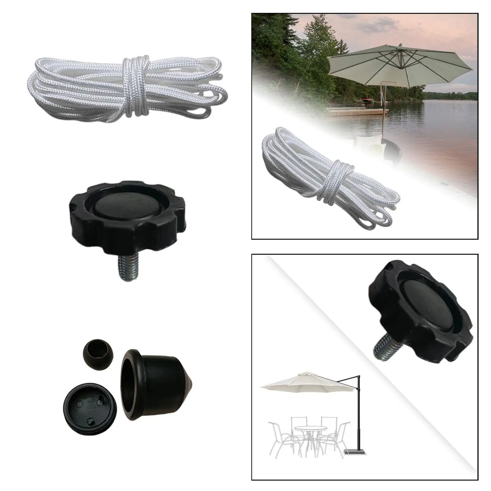Heavy Duty Replacement Part Outdoor Umbrella Cord Patio Umbrella Line Garden Accessory for Home Yard