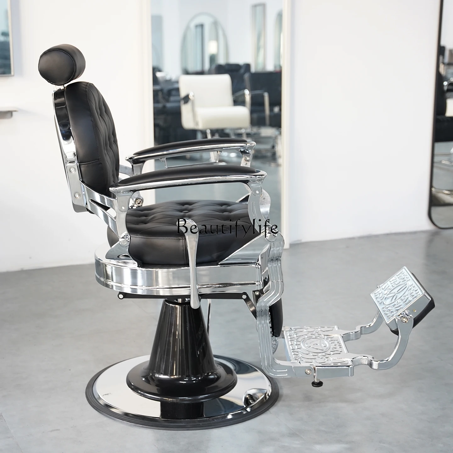 Corte de cabelo de cadeira de enfermagem com elevador reclinável especial