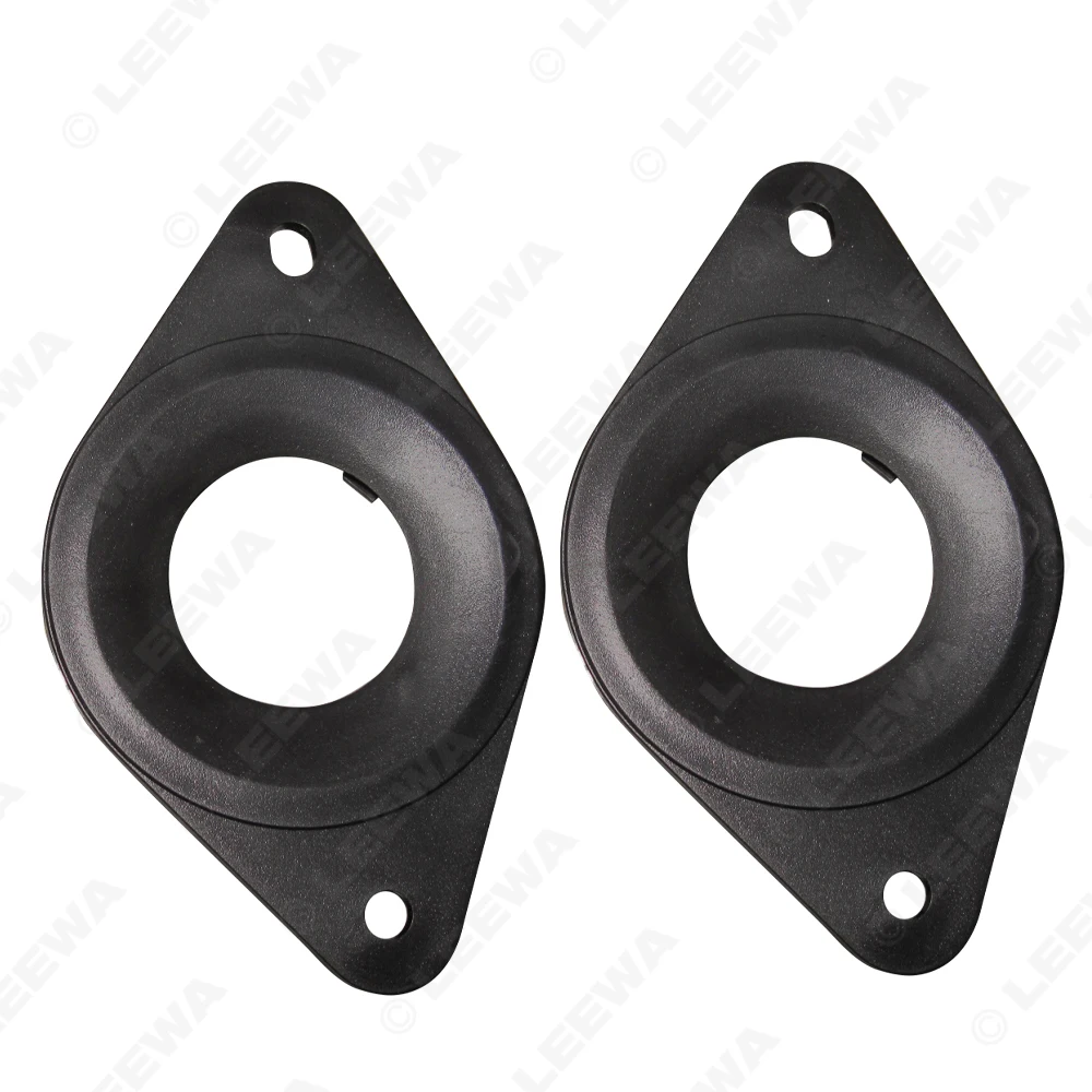 LEEWA 2pcs Black Car Speaker Spacers Mat for Toyota Camry/Highlander/Reiz Tweeter Pads Reinforced Washer Mounting Kits #CA6892