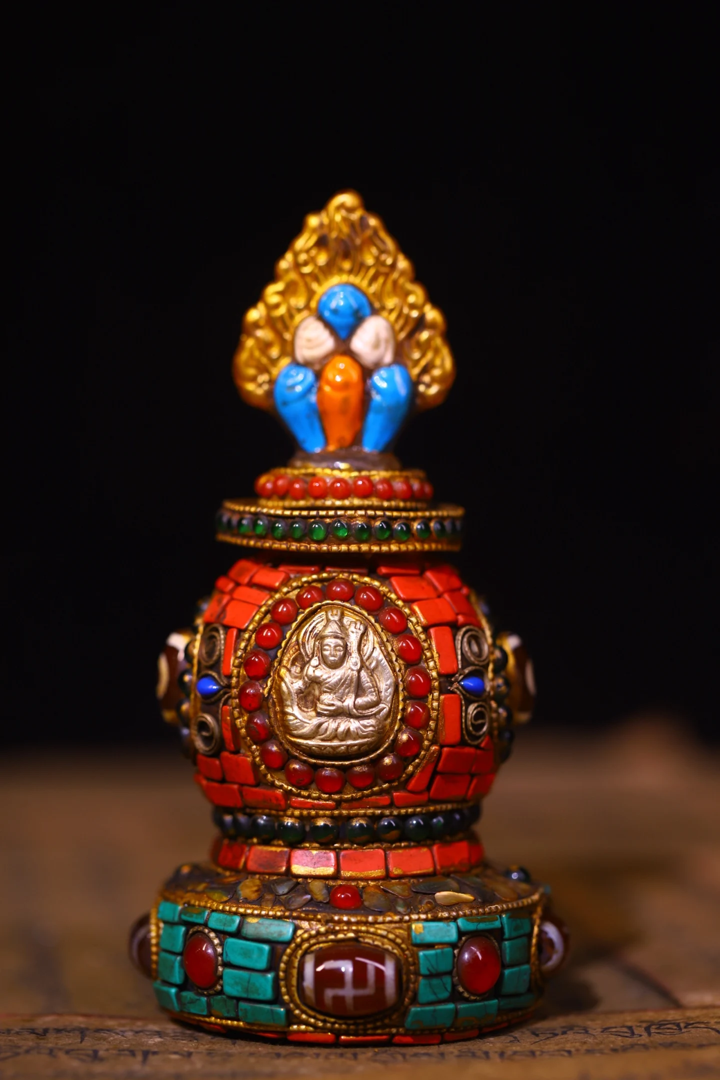 7"Tibetan Old Cryst…