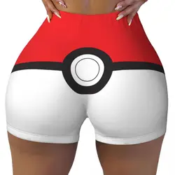 Custom Animal Squirrels Women's Workout Yoga Shorts Athletic Gym Running Volleyball Shorts