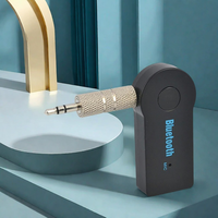 AUX Car Bluetooth Receiver,3.5mm Socket 5.0 Wireless Bluetooth Adapter,Audio Converter Mobile Phone Hands-Free Stereo
