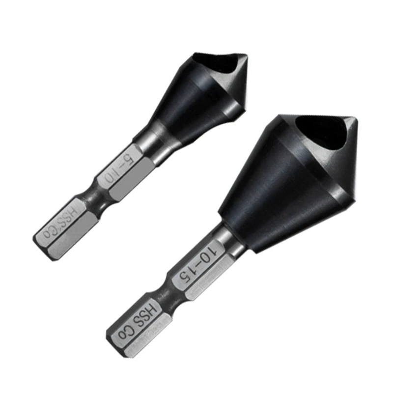 M35 kobalt Countersink Deburring Chamfer Drill Bit 1-4/2-5/5-10/10-15mm HRC89 517A