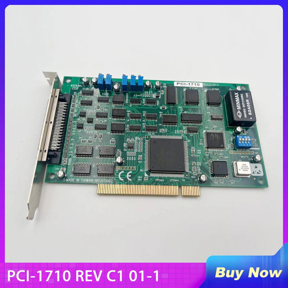 For Advantech Data Capture Card Acquisition Card PCI-1710 REV C1 01-1