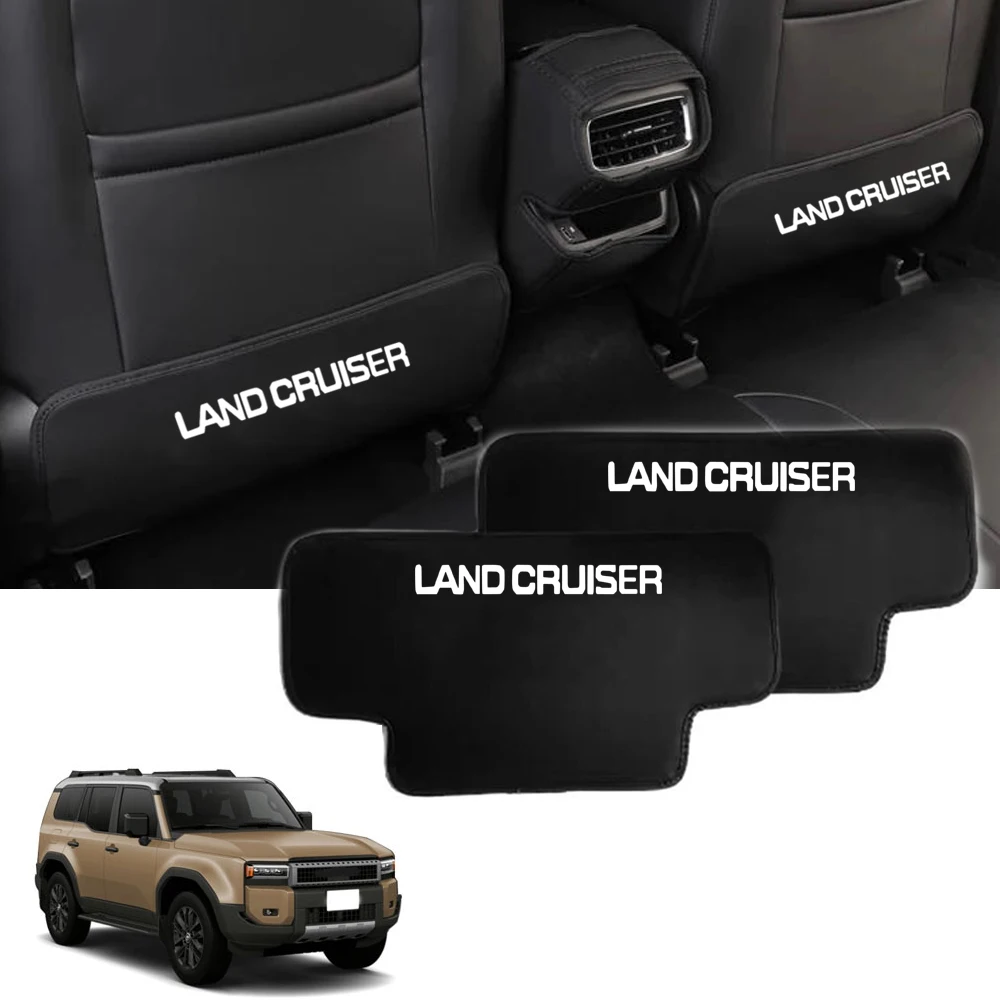 FOR New Land Cruiser 250 Rankle 250 TRJ250W GDJ250W PU leather rear seat back protector anti-kick scratch-proof waterproof 2 pcs