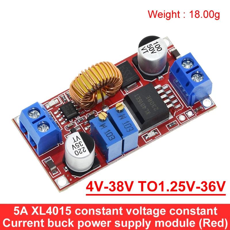 Original 5A DC to DC CC CV Lithium Battery Step down Charging Board Led Power Converter Lithium Charger Step Down Module XL4015