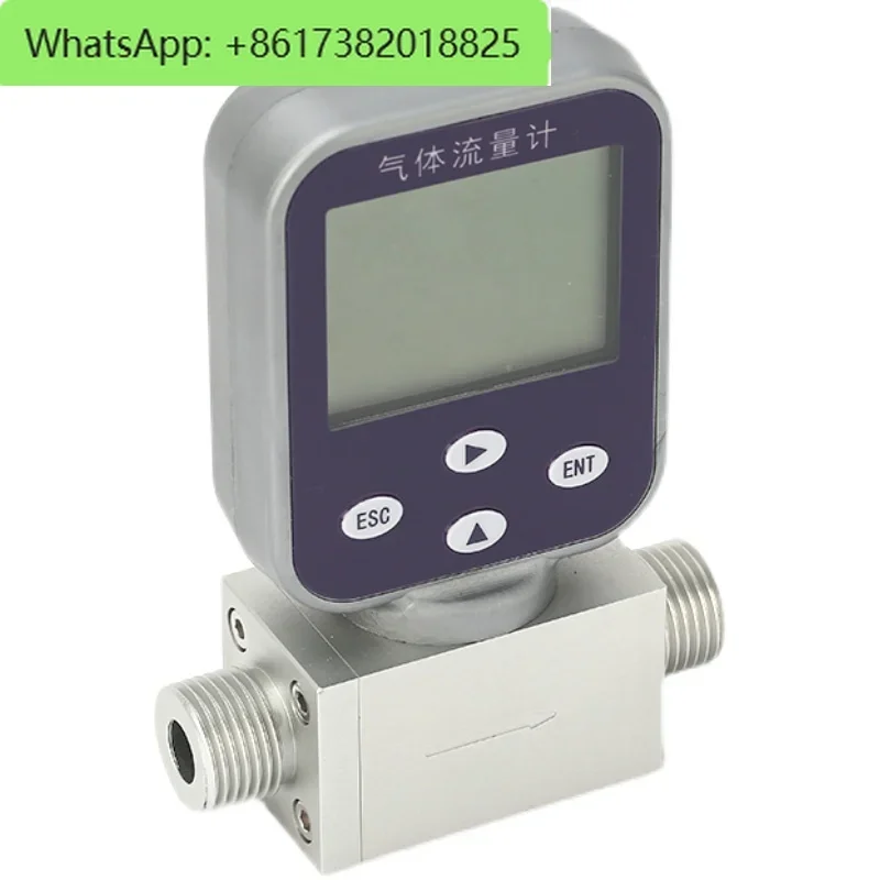 Glass Rotor Thermal Mass Gas Flowmeter with 485