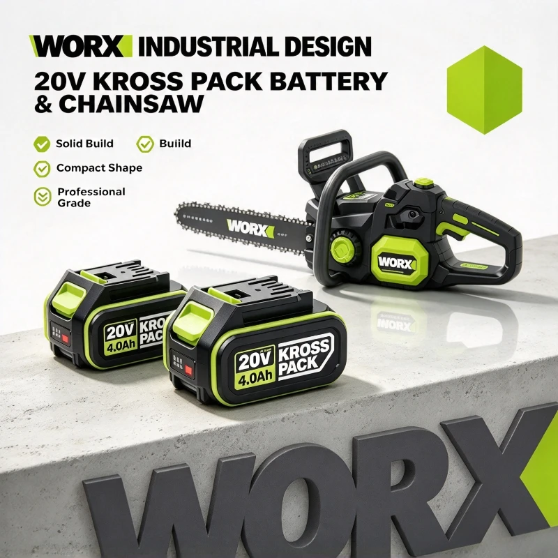 Genuine Rchaergeable WORX 20V 6Ah Lithium‑ion Replacement Battery WA3520 High Capacity for Power Drills Lawn Mower Garden Tools
