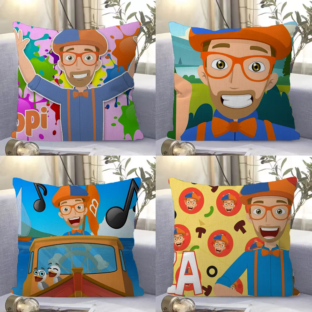 A-B-C-blippiings شخصية وسادة غطاء غبار غرفة نوم الاطفال حزب الديكور المخدة عيد ميلاد الأطفال هدية #1