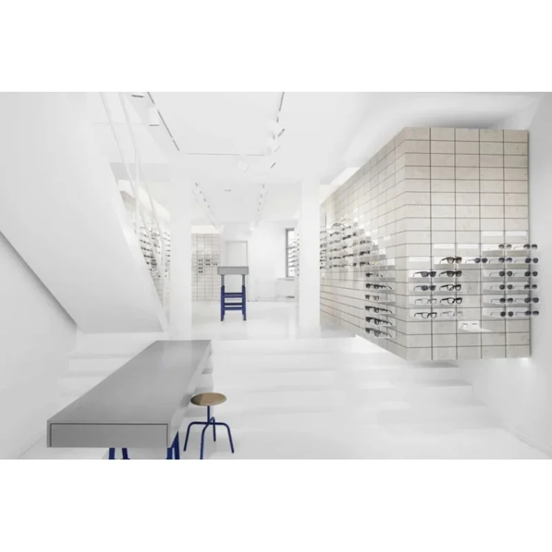custom.Modern Sunglass Eyewear Store Interior Design Display Racks with LED Lighting Luxury Easy Assembly Retail Stores