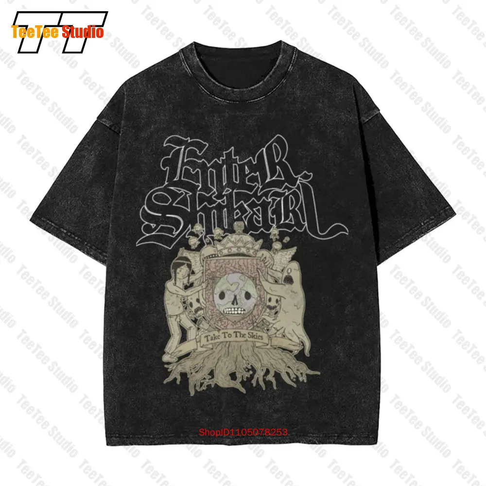 Enter Shikari 'Take To The Skies Statues' Vintage Oversized T-Shirt 04X7